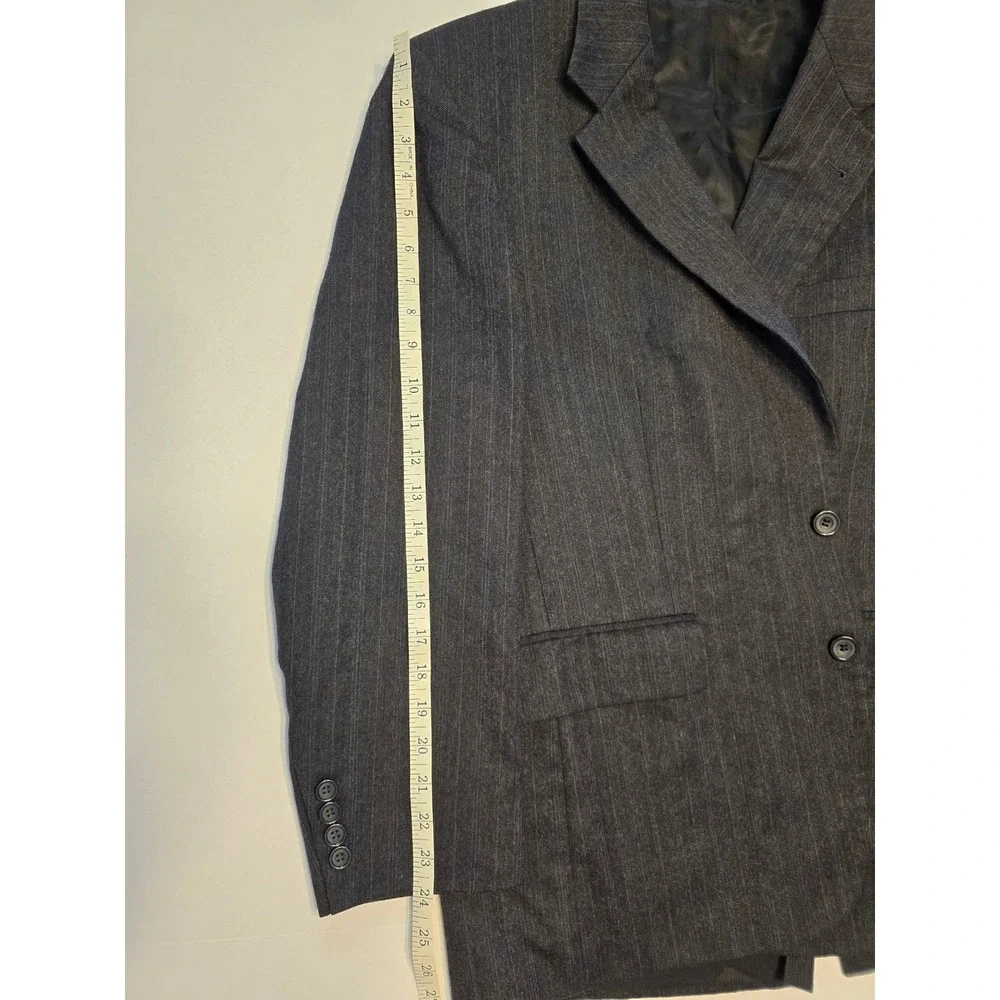 Oscar de la Renta Menswear Suit Blazer Pinstripe Wool Blend - See description